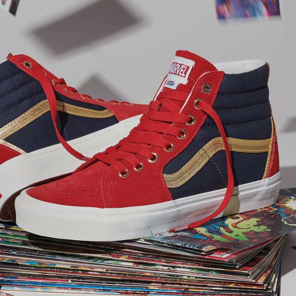 Vans Captain Marvel Limited Edition Sk8 Hi - Picture 1 of 7